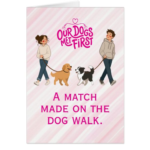 A Match Made Dog Walk Great Dane Save the Dates Cards
