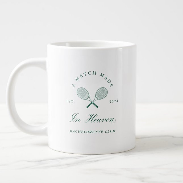 A Match Made in Heaven Bachelorette Giant Coffee Mug (Left)
