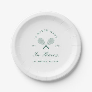 A Match Made in Heaven Bachelorette Paper Plates