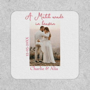 A match made in heaven photo wedding pink name sim patch