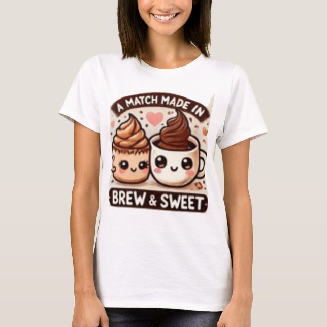 A MATCH MADE OF BREW AND SWEET T-Shirt (Front)