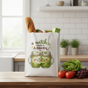 A Matcha Made in Heaven Cute Funny Pun Grocery Bag