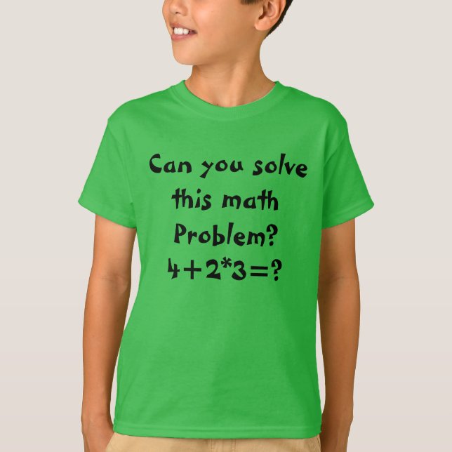 A math problem T-Shirt (Front)
