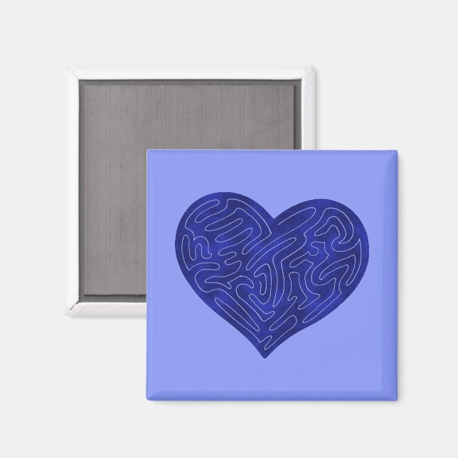 A-MAZE-ING HEART (BLUE) MAGNET (Front/Back)
