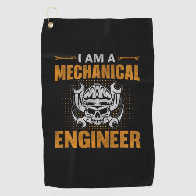 A Mechanical Engineer Golf Towel (Front)