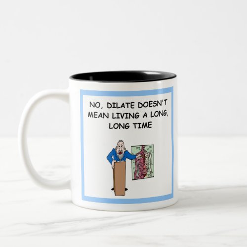 A med school joke Two_Tone coffee mug