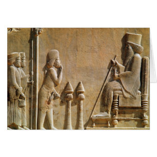 A Median officer paying homage to King Darius