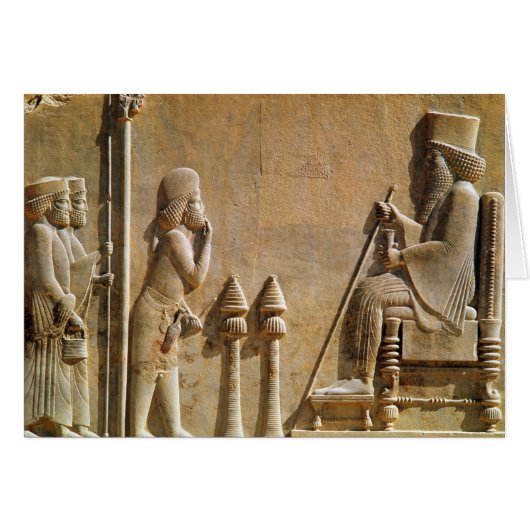 A Median officer paying homage to King Darius (Front Horizontal)