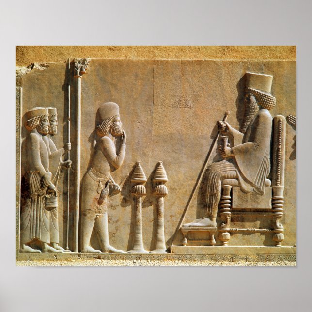 A Median officer paying homage to King Darius Poster (Front)