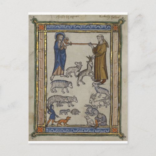 A Medieval Bestiary Postcard