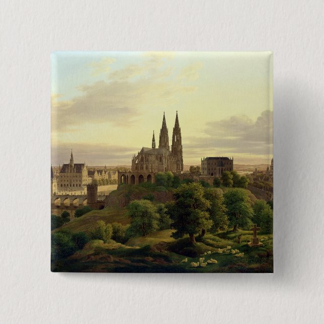 A Medieval Town in 1830, 1830 Button (Front)