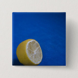 A Mediterranean Lemon Pinback Button