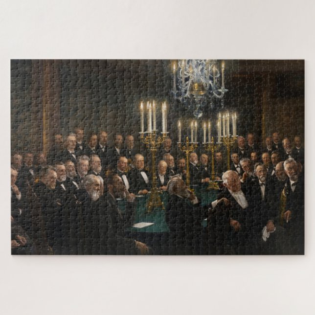 A Meeting in the Royal Danish Academy Jigsaw Puzzle (Horizontal)