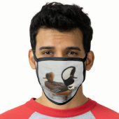 A Meeting of Hooded Merganser Ducks Face Mask (Worn Him)