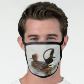 A Meeting of Hooded Merganser Ducks Face Mask (Worn Him)