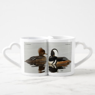 A Meeting of Hooded Mergansers Coffee Mug Set