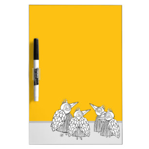 A Meeting of the Birds Dry Erase Board
