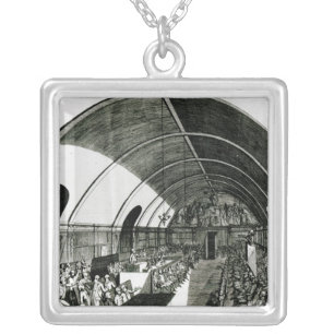 A Meeting of the Jacobin Club, 1791 Silver Plated Necklace