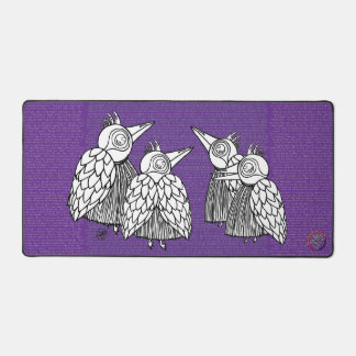 A Meetings of the Birds Desk Mat
