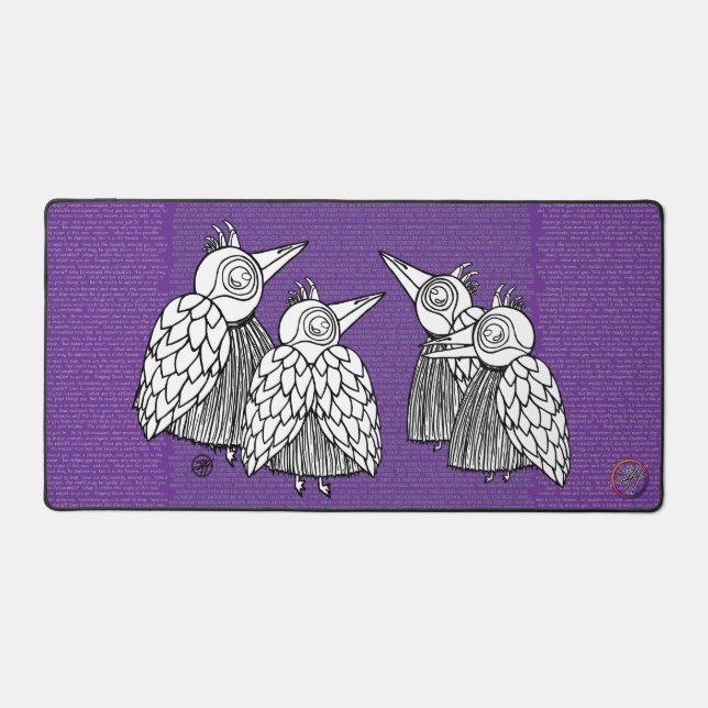 A Meetings of the Birds Desk Mat (Front)