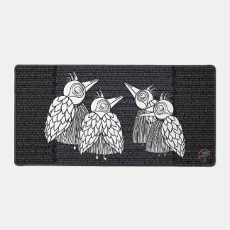 A Meetings of the Birds Desk Mat