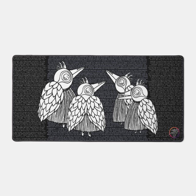 A Meetings of the Birds Desk Mat (Front)