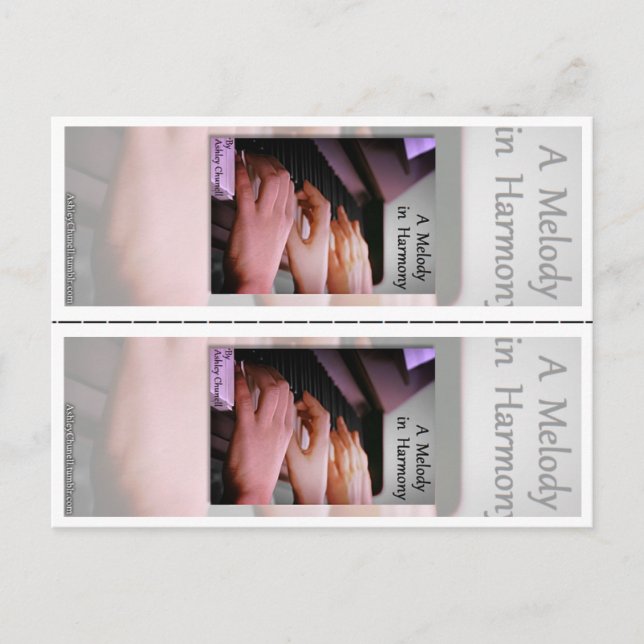 "A Melody in Harmony" by Ashley Chunell Bookmarks Postcard (Front)