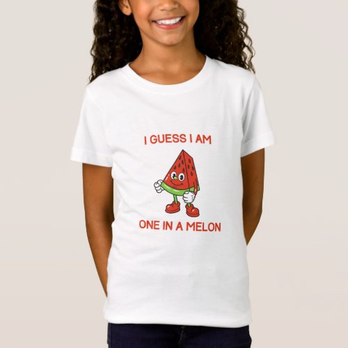 A Melon Pun Cartoon Character T_Shirt