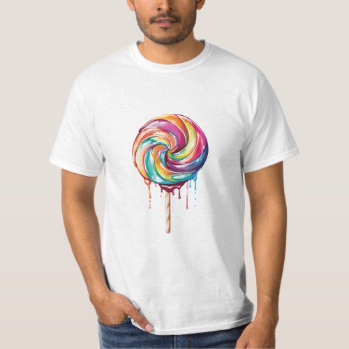 a melting twist lollipop T_Shirt