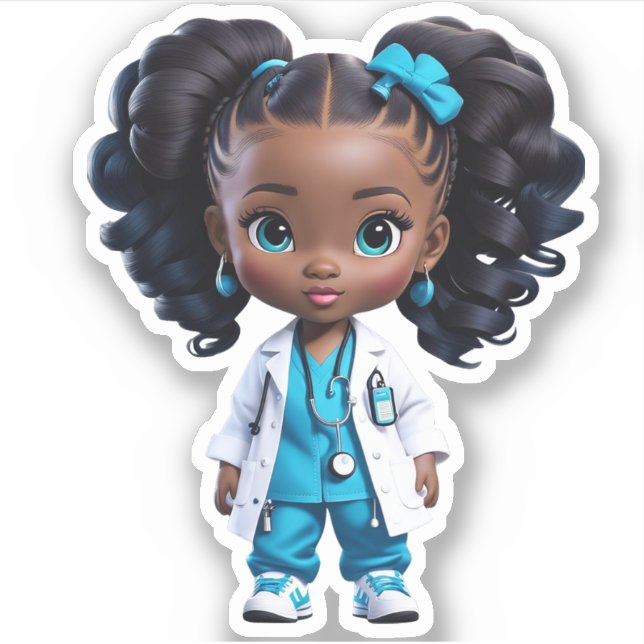 A Member of the Doctors Team - Blue Sticker (Front)