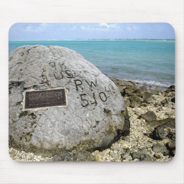 A memorial to prisoners of war on Wake Island Mouse Pad (Front)