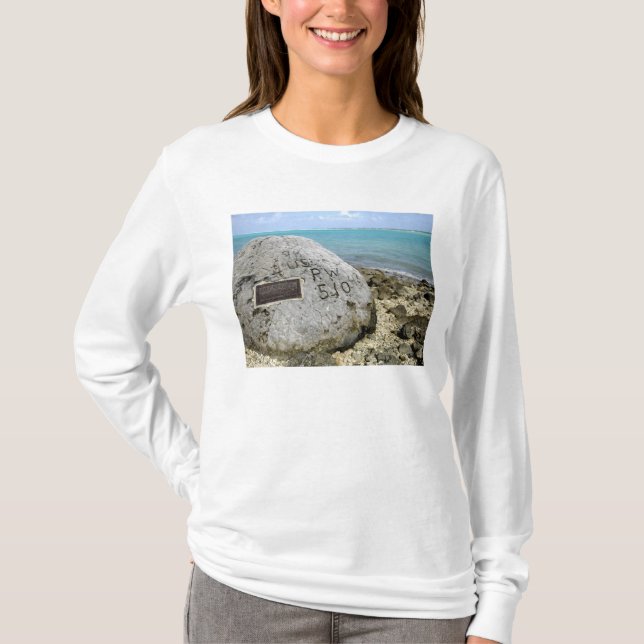A memorial to prisoners of war on Wake Island T-Shirt (Front)