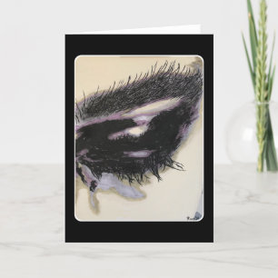 'A Memory in the Dark' Painting on a  Letterpress Thank You Card