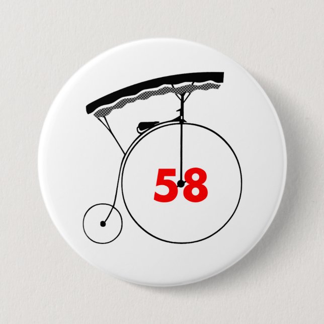 A Mere Number 58 Button (Front)