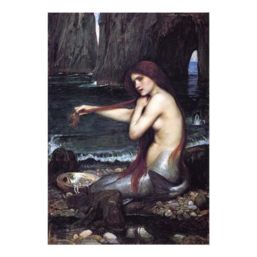 A Mermaid by J W Waterhouse 1901 Photo Print