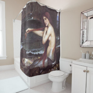 A Mermaid by J W Waterhouse, 1901 Shower Curtain