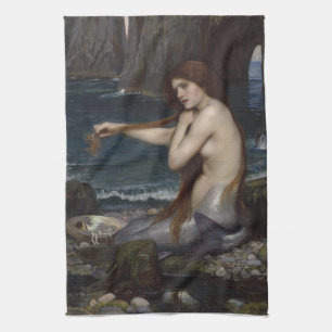 A Mermaid by John William Waterhouse Towel