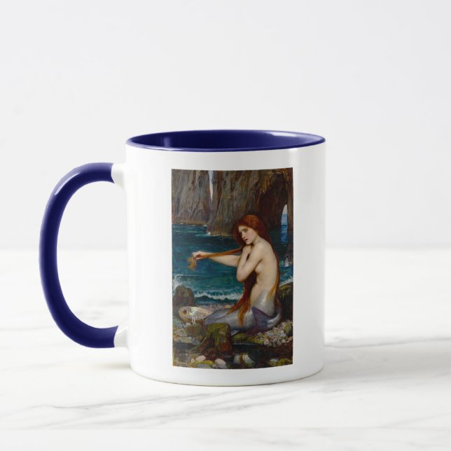 A Mermaid, c. 1900 by John Waterhouse Mug (Left)