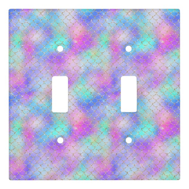 A Mermaid Galaxy Series Design 10  Light Switch Cover (Front)