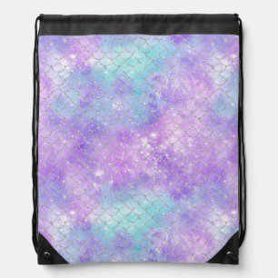 A Mermaid Galaxy Series Design 11 Drawstring Bag