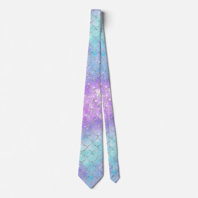 A Mermaid Galaxy Series Design 11 Neck Tie (Front)