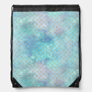A Mermaid Galaxy Series Design 2   Drawstring Bag