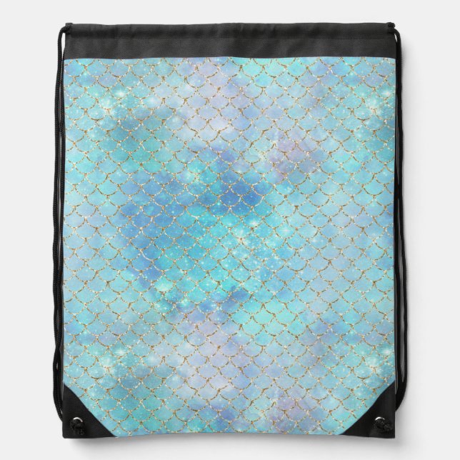 A Mermaid Galaxy Series Design 2   Drawstring Bag (Front)