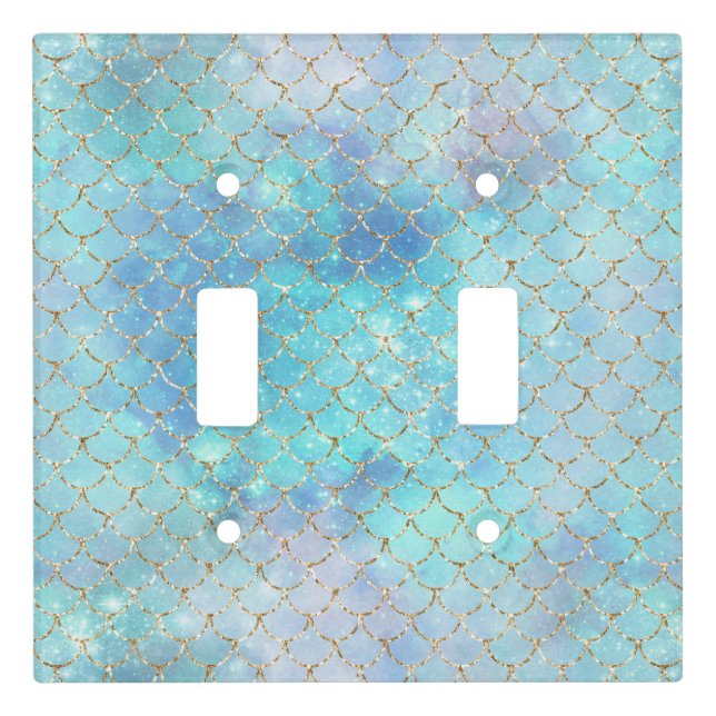 A Mermaid Galaxy Series Design 2 Light Switch Cover (Front)