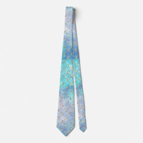 A Mermaid Galaxy Series Design 2 Neck Tie