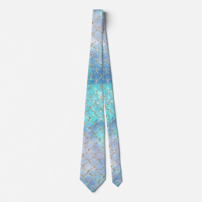 A Mermaid Galaxy Series Design 2 Neck Tie (Front)