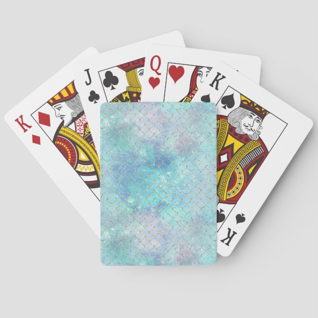 A Mermaid Galaxy Series Design 2  Poker Cards (Back)