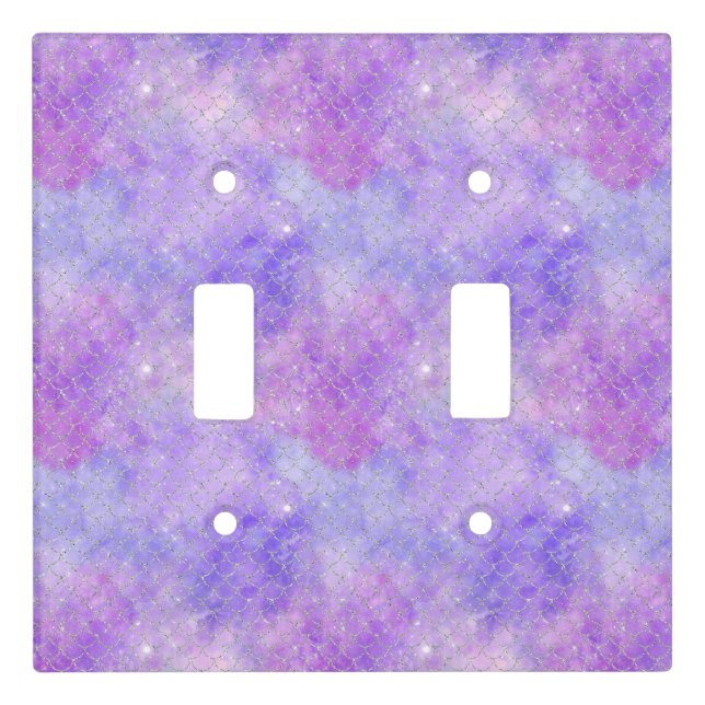 A Mermaid Galaxy Series Design 3 Light Switch Cover (Front)