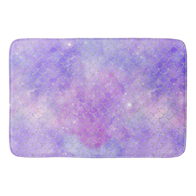 A Mermaid Galaxy Series Design 3 Tissue Paper Bath Mat (Front)
