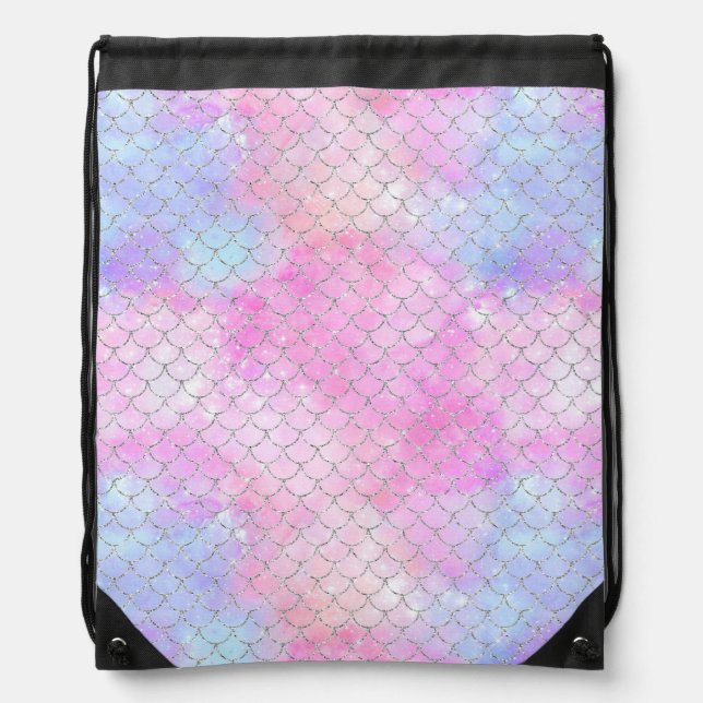 A Mermaid Galaxy Series Design 4   Drawstring Bag (Front)